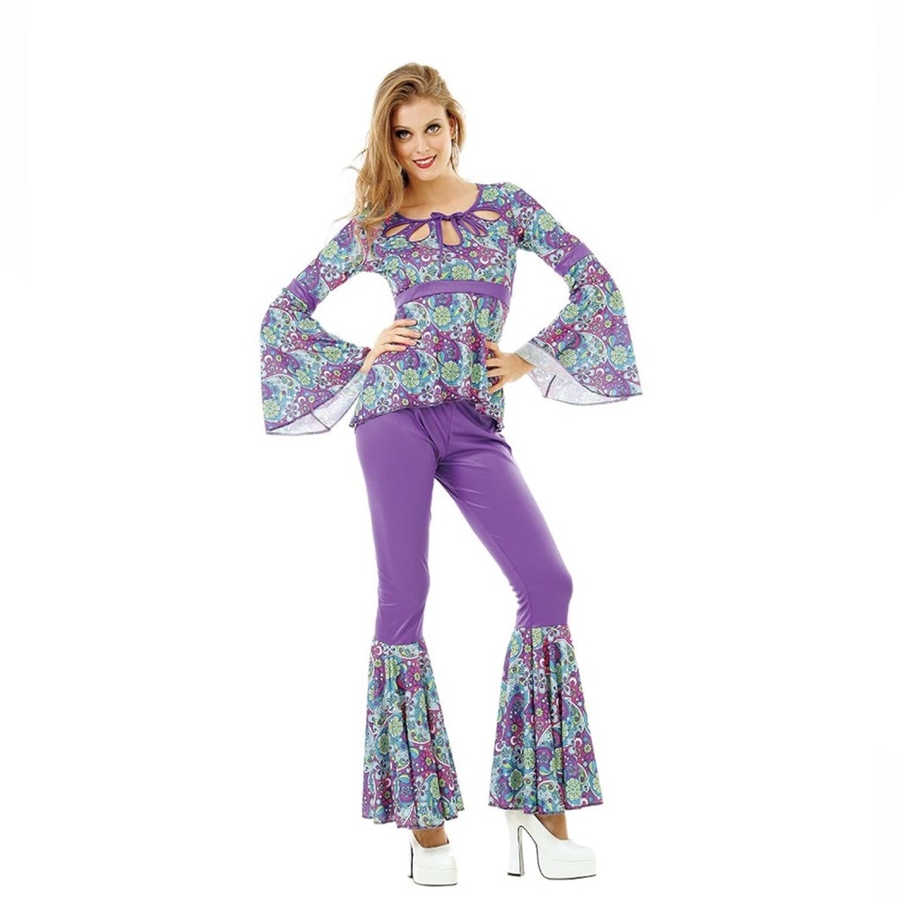 NWT Disco Diva Halloween Costume Foxy 70's Night Fever Funky Boogie Dancer XL